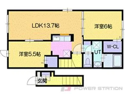 ベルフルール【2階】の間取り