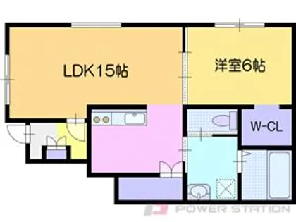 ateena Oasa B(アテーナ大麻B)【1階】の間取り