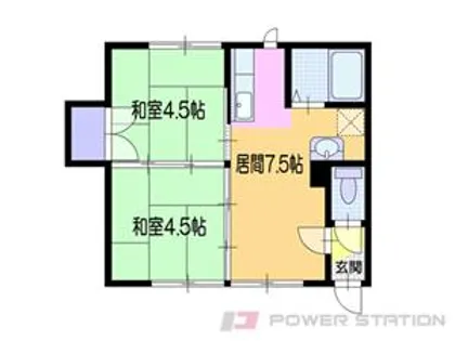 グリーンハウスⅡ【1階】の間取り
