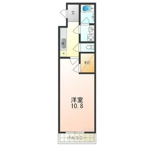 モンサント旭町【1階】の間取り