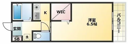1Kの間取り画像