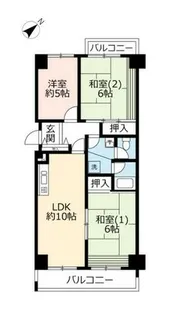 UR光明池駅前【0010322号室】の間取り