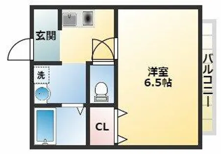 プレジールヴァン【1階】の間取り