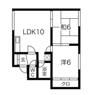 コーポピウII【3階】の間取り