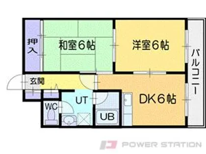 マリンハイム【2階】の間取り