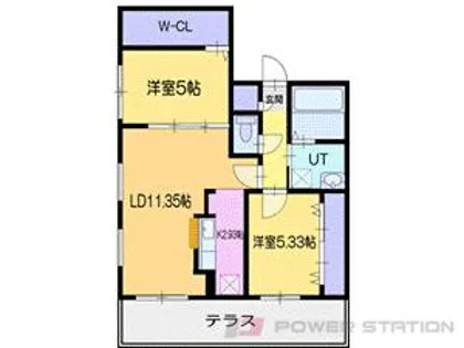 グランドサクセス千歳【1階】の間取り