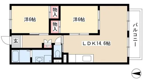 コーポマグノリア【2階】の間取り