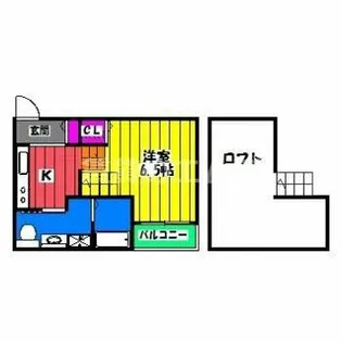 LALAソレイユ【102号室】の間取り