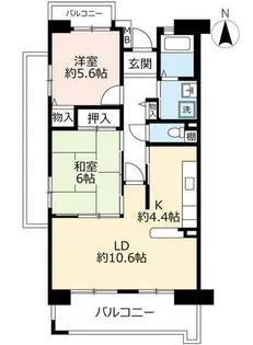 URサンヴァリエ針中野【0090705号室】の間取り