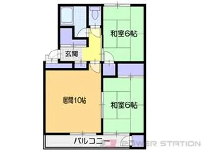リバティア奥沢【4階】の間取り
