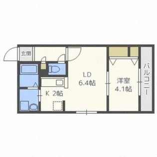 アンソレイユ【2階】の間取り