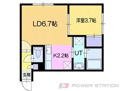 polku(ポルク)【4階】の間取り