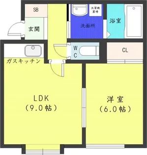 ユニゾン西町【2階】の間取り