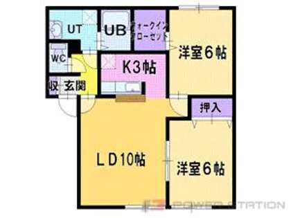 セジュール高砂A【1階】の間取り