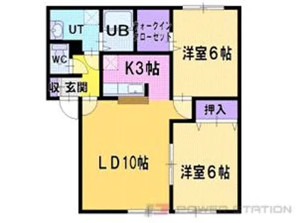 セジュール高砂A【1階】の間取り