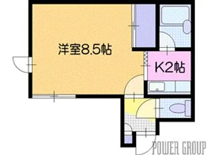 コーポ尾田【1階】の間取り