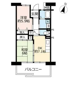 URアーバンラフレ鳴海【0050205号室】の間取り