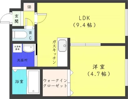ブランノワール琴似ST【2階】の間取り