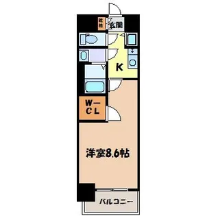 プレサンスジェネ丸の内【6階】の間取り