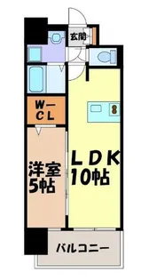 プレサンス大須観音駅前【10階】の間取り