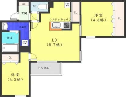 Mesig Green【2階】の間取り
