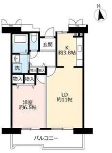 URアルビス伊丹千僧【0090302号室】の間取り