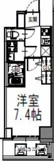 S-RESIDENCE高井田Central【2階】の間取り