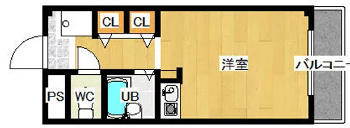 ツインビルB棟【4階】の間取り