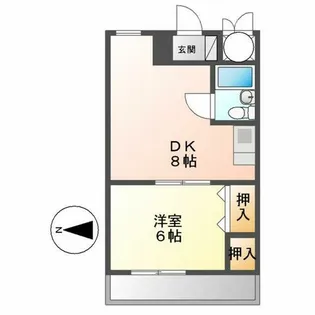 ラ・クール泉【407号室】の間取り