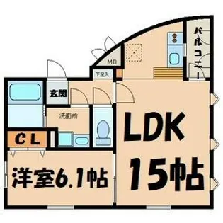 MILES TONES【3階】の間取り