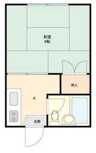ホワイトハイツ陣原【202号室】の間取り
