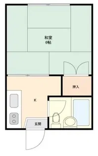 ホワイトハイツ陣原【202号室】の間取り