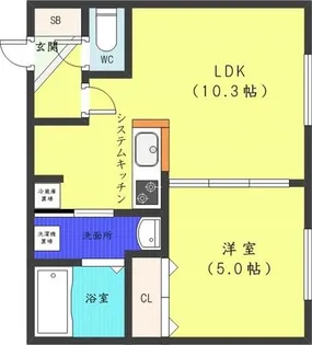 デイズ発寒南【4階】の間取り