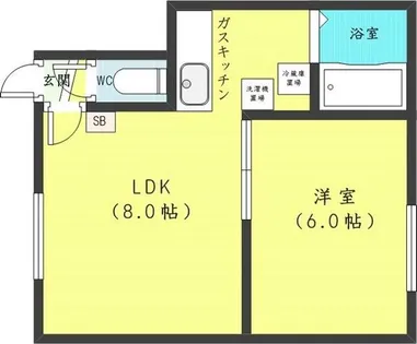 パレス秀高第6【1階】の間取り