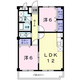 シャンブル21【2階】の間取り