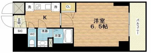 CITY LUX NAMBA SOUTH【11階】の間取り