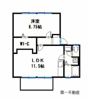 コンフォート社B JR加古川線【B202号室】の間取り