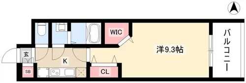 パルティール高畑【11階】の間取り