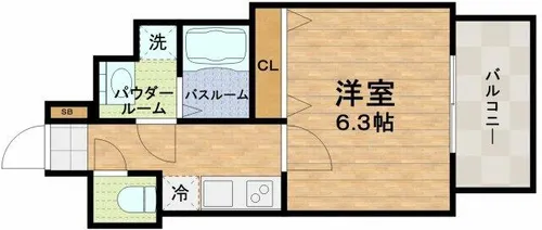 アドバンス上町台プレジール【8階】の間取り