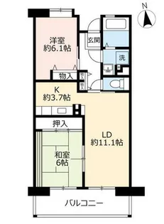 URルゼフィール井吹台【0020902号室】の間取り