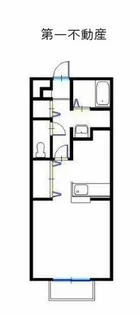 ヴィラージュ大開D【D202号室】の間取り