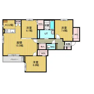Arukas白石【2階】の間取り