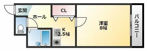 コンフォール長吉【8階】の間取り