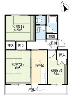 URひよどり台【1020404号室】の間取り