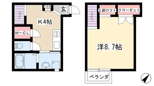 Cerisier【112号室】の間取り