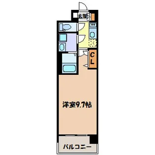 プレサンス久屋大通セントラルパーク【6階】の間取り