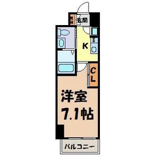 ライブコート千種【7階】の間取り