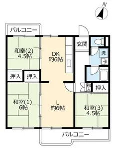 UR光明台【0340506号室】の間取り