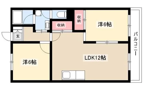 セントール原【4階】の間取り
