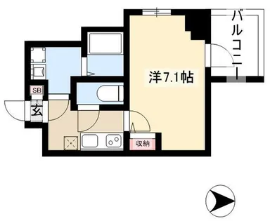 エスプレイス上前津レガシー【0501号室】の間取り